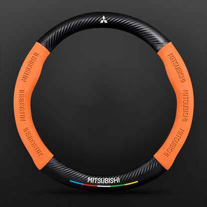 High Strength Carbon Fiber Suede Steering Wheel Cover - Anti-slip, Wear-resistant, Heat Stable, Stylish