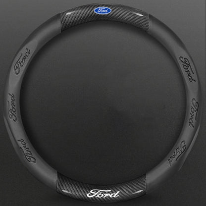 High-Density Carbon Fiber Texture Steering Wheel Cover