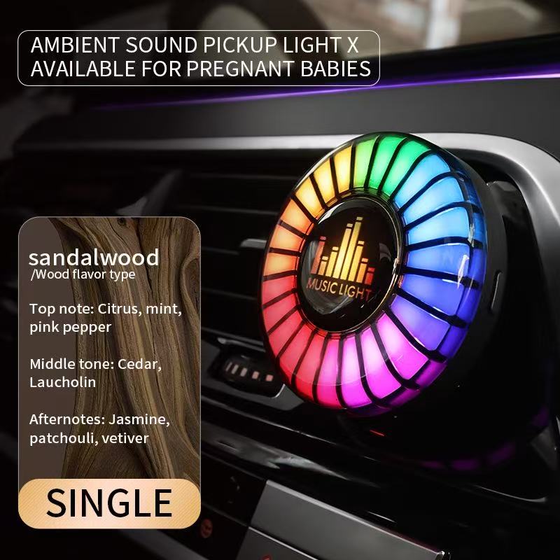 Car Audio-Rhythm Sync Ambient Lighting & Aroma Diffuser