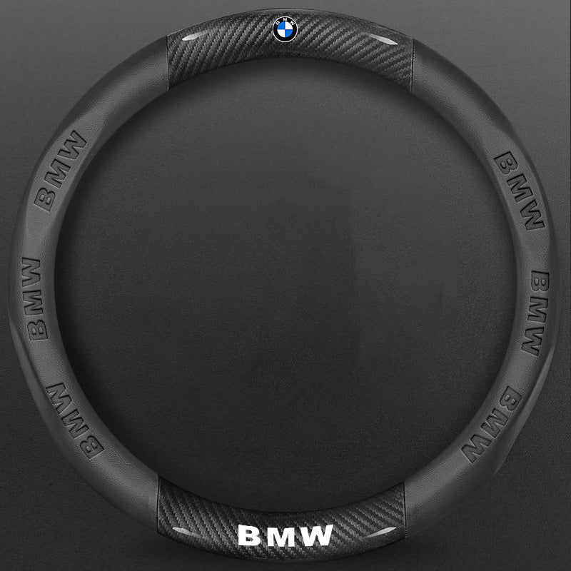 High-Density Carbon Fiber Texture Steering Wheel Cover