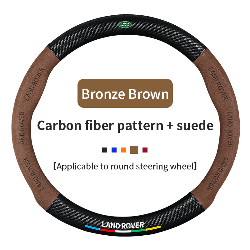 High Strength Carbon Fiber Suede Steering Wheel Cover - Anti-slip, Wear-resistant, Heat Stable, Stylish