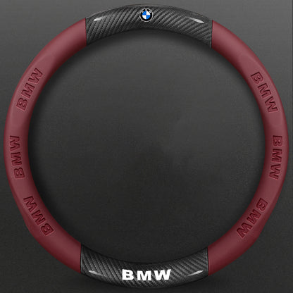 High-Density Carbon Fiber Texture Steering Wheel Cover