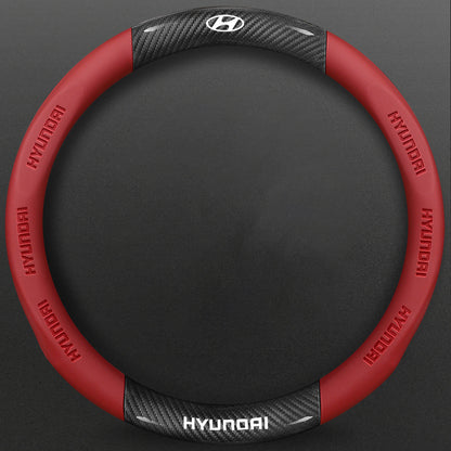 High-Density Carbon Fiber Texture Steering Wheel Cover