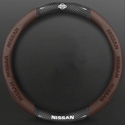 High-Density Carbon Fiber Texture Steering Wheel Cover