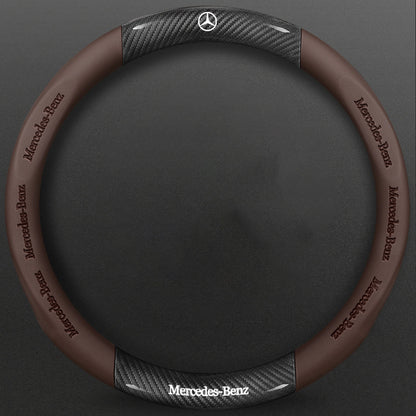 High-Density Carbon Fiber Texture Steering Wheel Cover