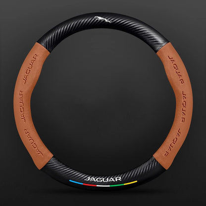 High Strength Carbon Fiber Suede Steering Wheel Cover - Anti-slip, Wear-resistant, Heat Stable, Stylish