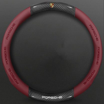 High-Density Carbon Fiber Texture Steering Wheel Cover