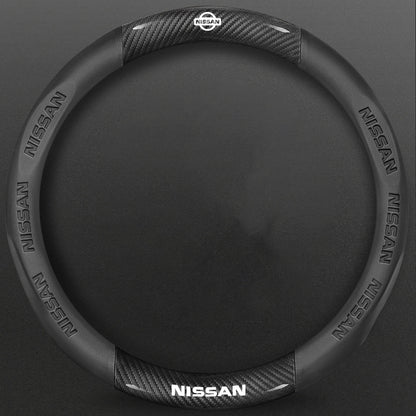 High-Density Carbon Fiber Texture Steering Wheel Cover