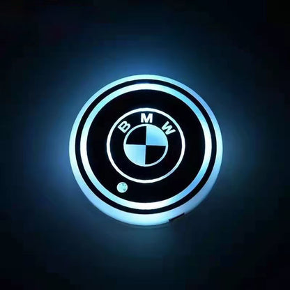 Car Cup Holder LED Coaster – 7-Color Auto Glow, USB Rechargeable, Anti-Slip, Ambient Mood Light