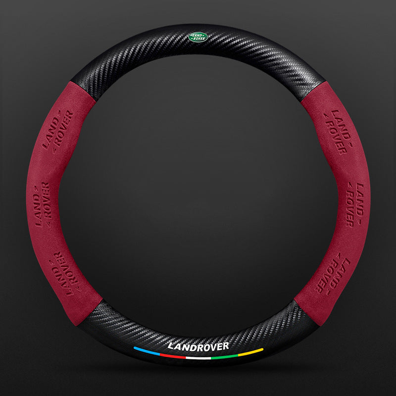 High Strength Carbon Fiber Suede Steering Wheel Cover - Anti-slip, Wear-resistant, Heat Stable, Stylish