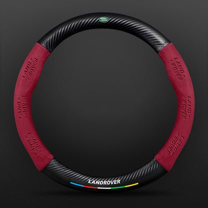 High Strength Carbon Fiber Suede Steering Wheel Cover - Anti-slip, Wear-resistant, Heat Stable, Stylish