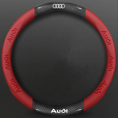 High-Density Carbon Fiber Texture Steering Wheel Cover