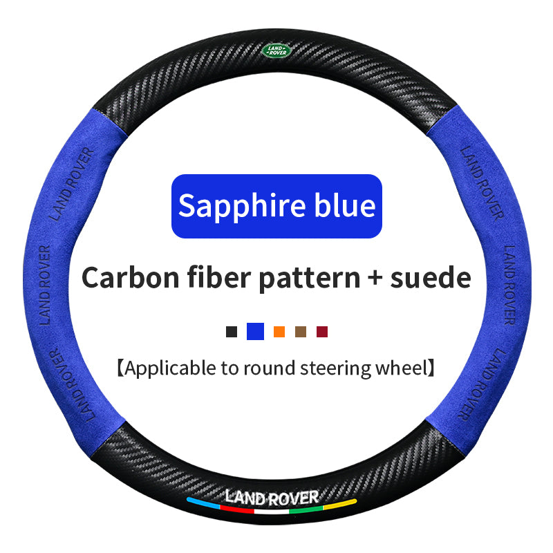 High Strength Carbon Fiber Suede Steering Wheel Cover - Anti-slip, Wear-resistant, Heat Stable, Stylish