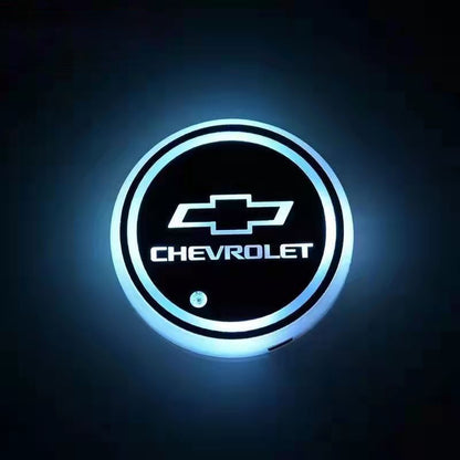 Car Cup Holder LED Coaster – 7-Color Auto Glow, USB Rechargeable, Anti-Slip, Ambient Mood Light