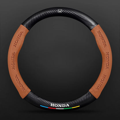 High Strength Carbon Fiber Suede Steering Wheel Cover - Anti-slip, Wear-resistant, Heat Stable, Stylish