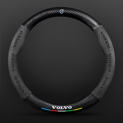 High Strength Carbon Fiber Suede Steering Wheel Cover - Anti-slip, Wear-resistant, Heat Stable, Stylish