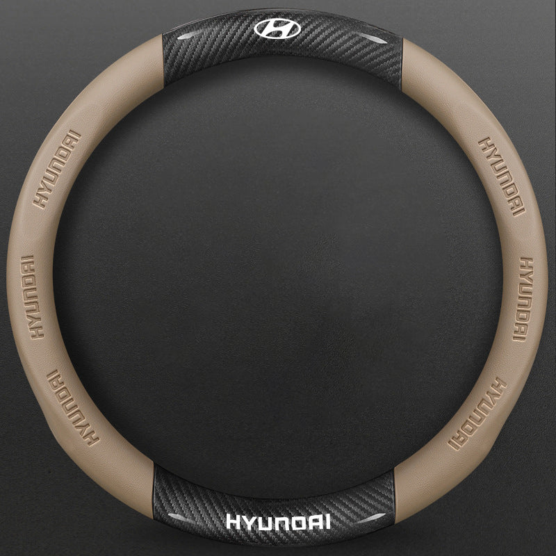 High-Density Carbon Fiber Texture Steering Wheel Cover
