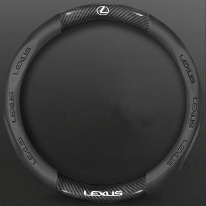 High-Density Carbon Fiber Texture Steering Wheel Cover