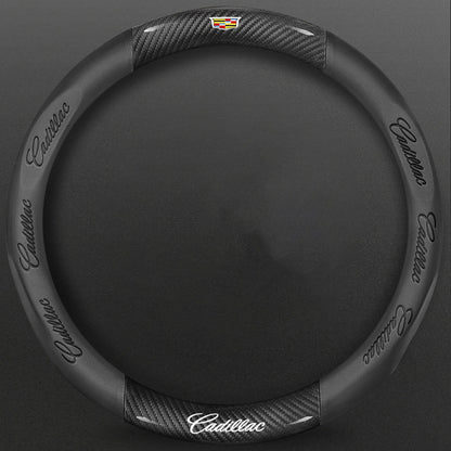 High-Density Carbon Fiber Texture Steering Wheel Cover