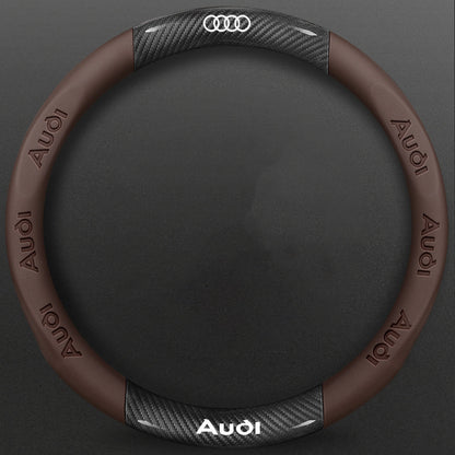 High-Density Carbon Fiber Texture Steering Wheel Cover