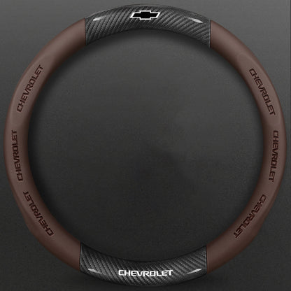 High-Density Carbon Fiber Texture Steering Wheel Cover