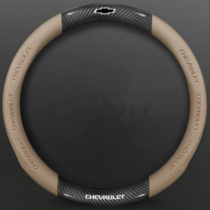 High-Density Carbon Fiber Texture Steering Wheel Cover