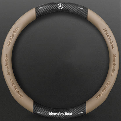 High-Density Carbon Fiber Texture Steering Wheel Cover